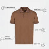 THE PIQUÉ FLEX - REGULAR POLO - OCHRE