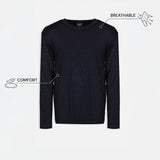 THE SOFT EASE - REGULAR SWEATER - NAVY BLUE