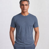 THE EVERYDAY - SEAMLESS HALF TEE - BLUE