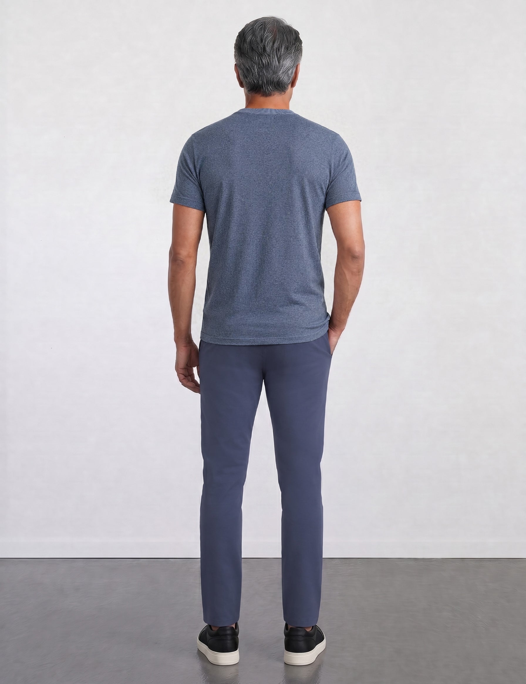 THE EVERYDAY - SEAMLESS HALF TEE - BLUE